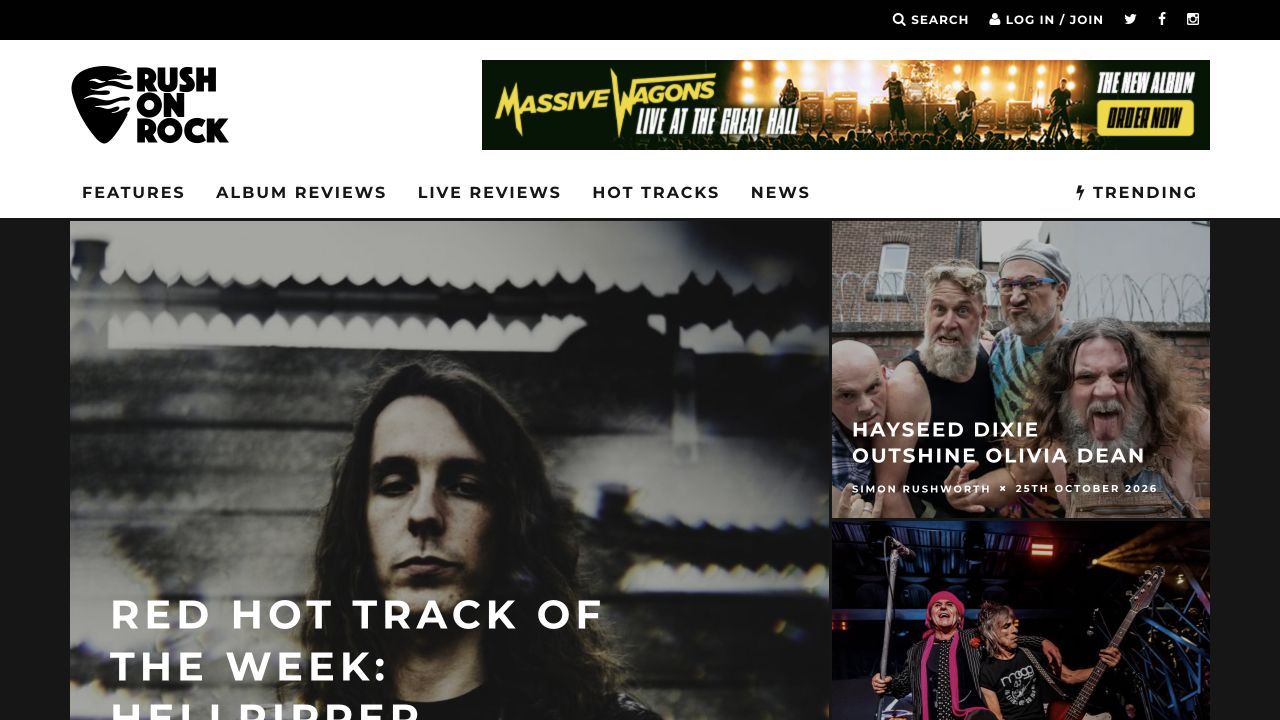 RUSHONROCK website screenshot